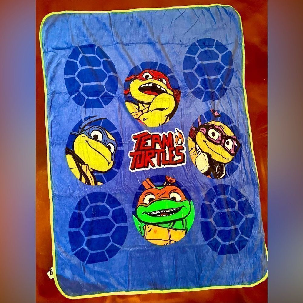 TEENAGE MUTANT NINJA TURTLES MUTANT MAYHEM MICROFIBER THROW NICKELODEON 46X60